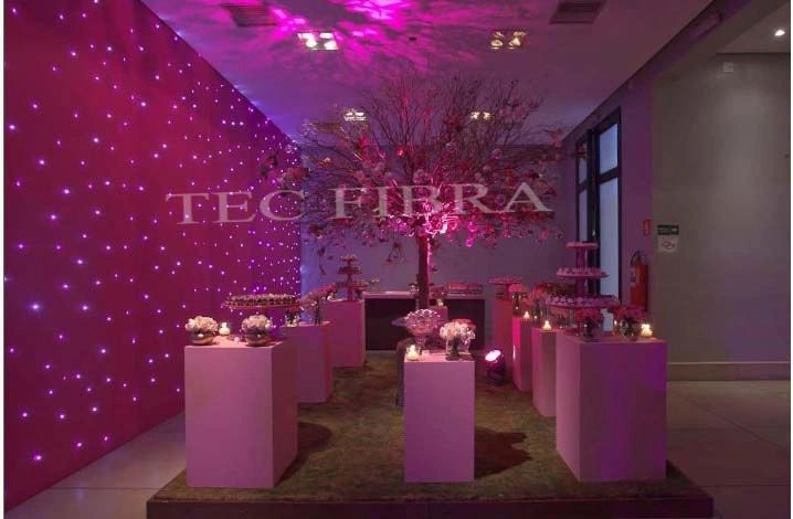 Cortina com LEDs decorativa
